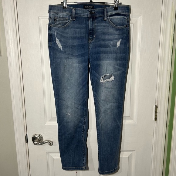 Judy Blue Denim - Judy Blue Boyfriend Fit Stretch Denim Distressed JB8275MD Size 11/30 Distressed